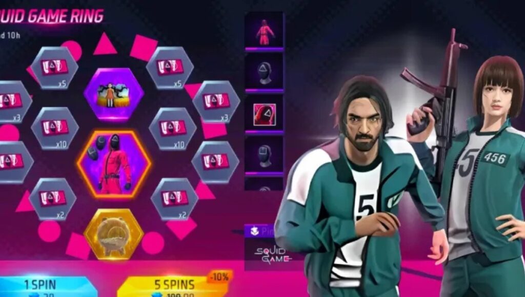 Free Fire Lucky Wheel, सिर्फ 9 डायमंड्स में पाइए VIP रिवॉर्ड्स और स्क्विड गेम मास्क