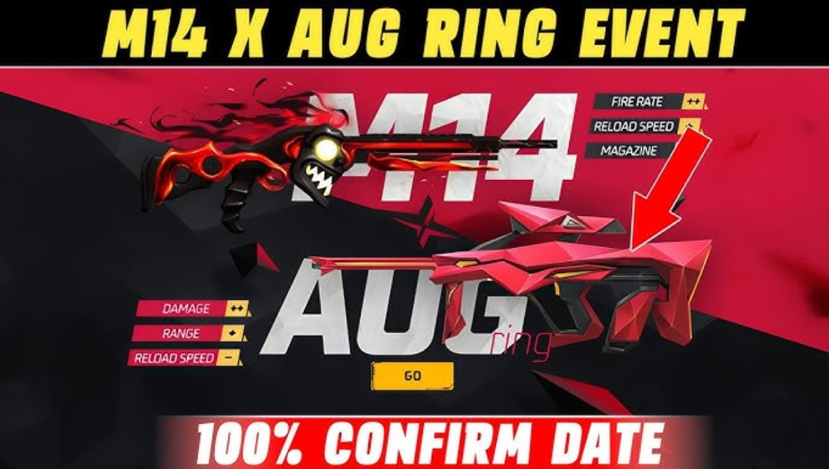 Free Fire M14 x AUG Ring Event: नई गन स्किन्स के साथ जीत का मैदान आपका होगा