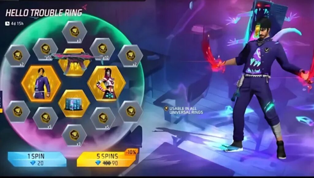 Free Fire Hello Trouble Ring Event 2025: Rare Bundles, Skins और Exclusive Rewards का धमाका