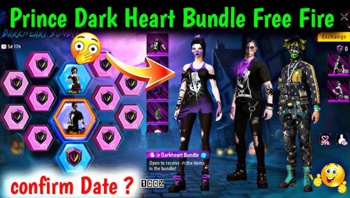 Free Fire Prince Dark Heart Bundle QR Code: फ्री में पाएं डार्क लुक और रॉयल स्टाइल वाला बंडल