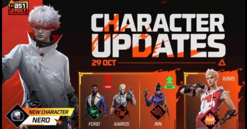 Free Fire MAX OB51 Update: नया कैरेक्टर Nero और धमाकेदार फीचर्स के साथ लौटा Booyah का असली मज़ा