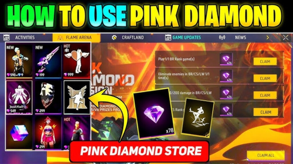 Free Fire Pink Diamond 