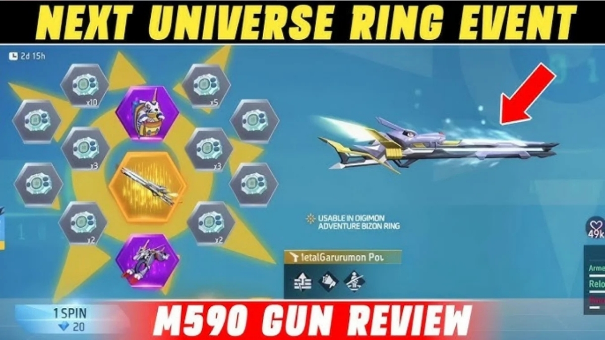 Free Fire Digimon Bizon Ring