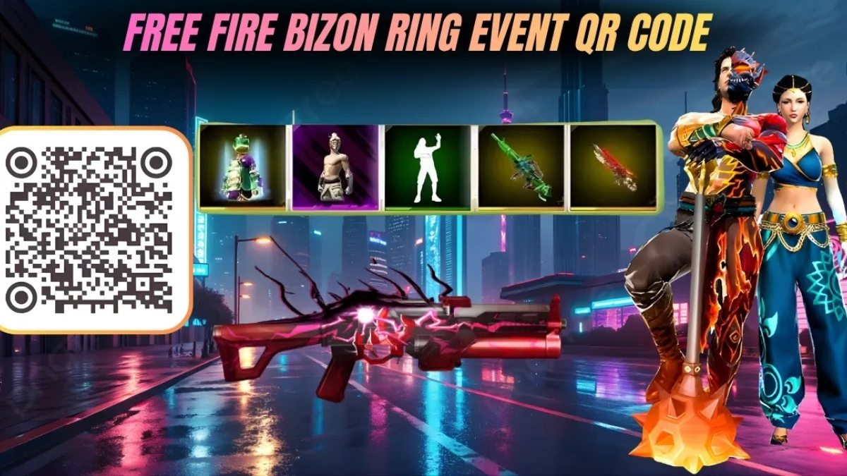 Free Fire Bizon Ring Event QR Code