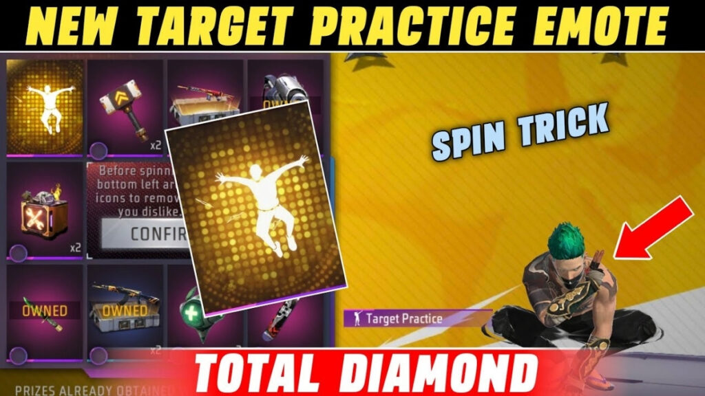 Free Fire Target Practice Emote Event
