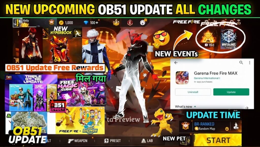 Free Fire MAX Download OB51 APK: नया अपडेट लेकर आया धमाकेदार फीचर्स और रिवॉर्ड्स