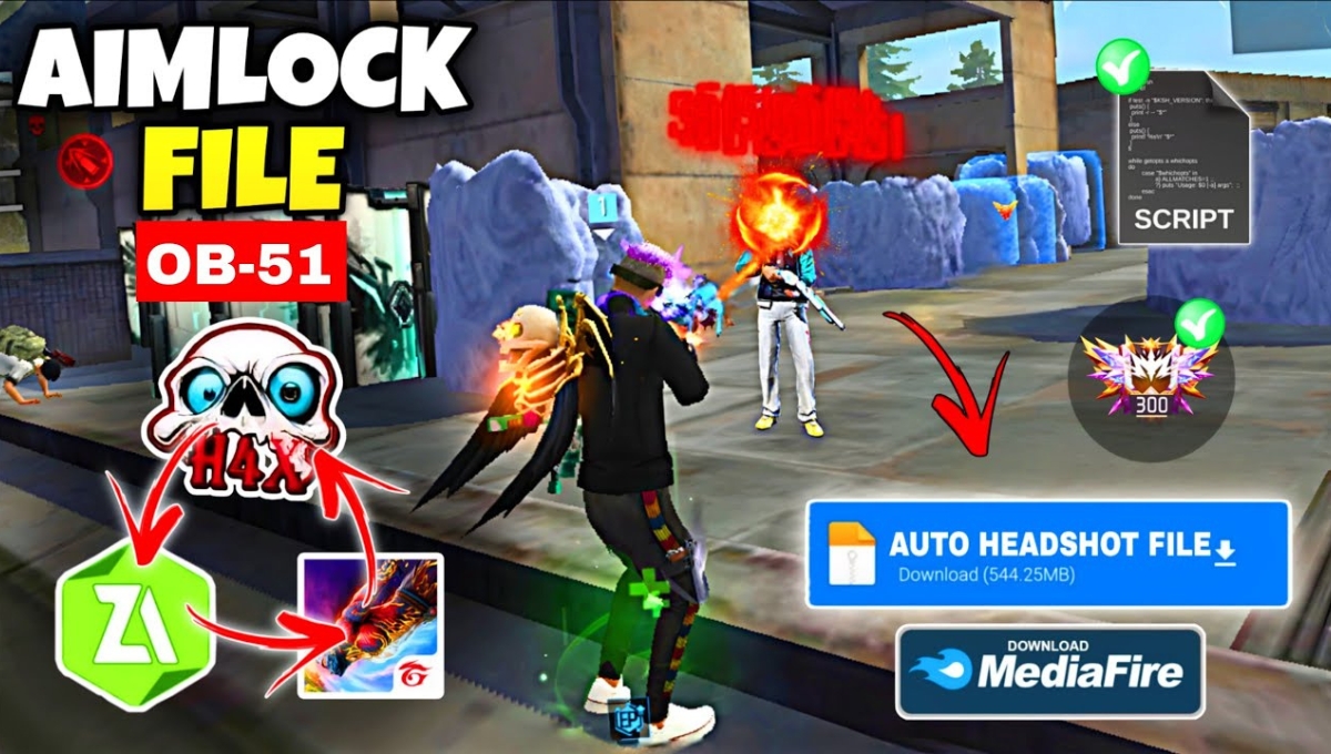 Free Fire Auto Headshot Zip File Download