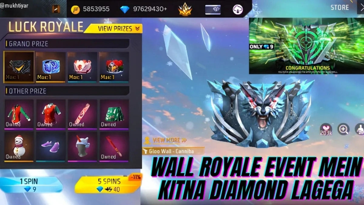 Free Fire Wall Royale Event