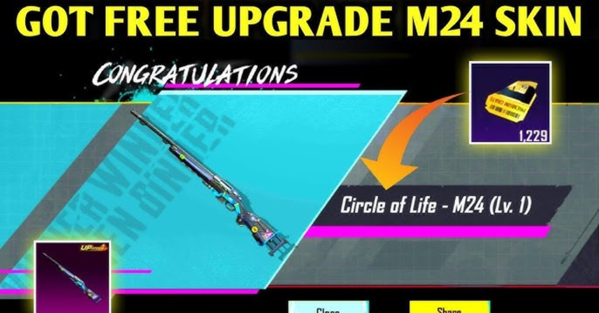 BGMI Heart Warden M24 Skin