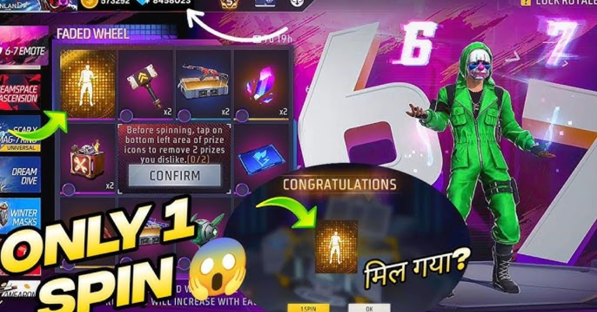 6-7 Emote Event One Spin Trick 