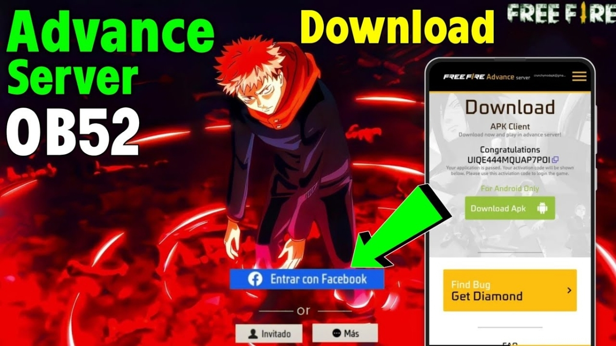 Free Fire Advance Server OB52 
