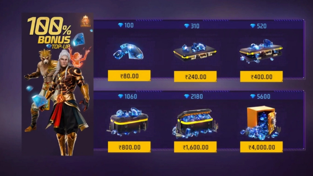 Free Fire Double Diamond Top Up